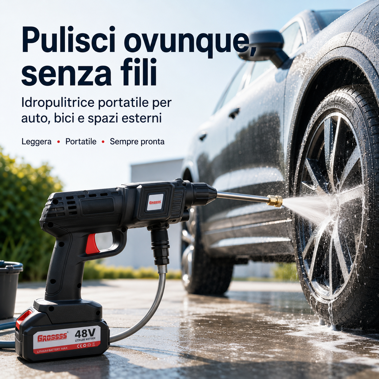 HydroJet™ – Idropulitrice Portatile Senza Fili