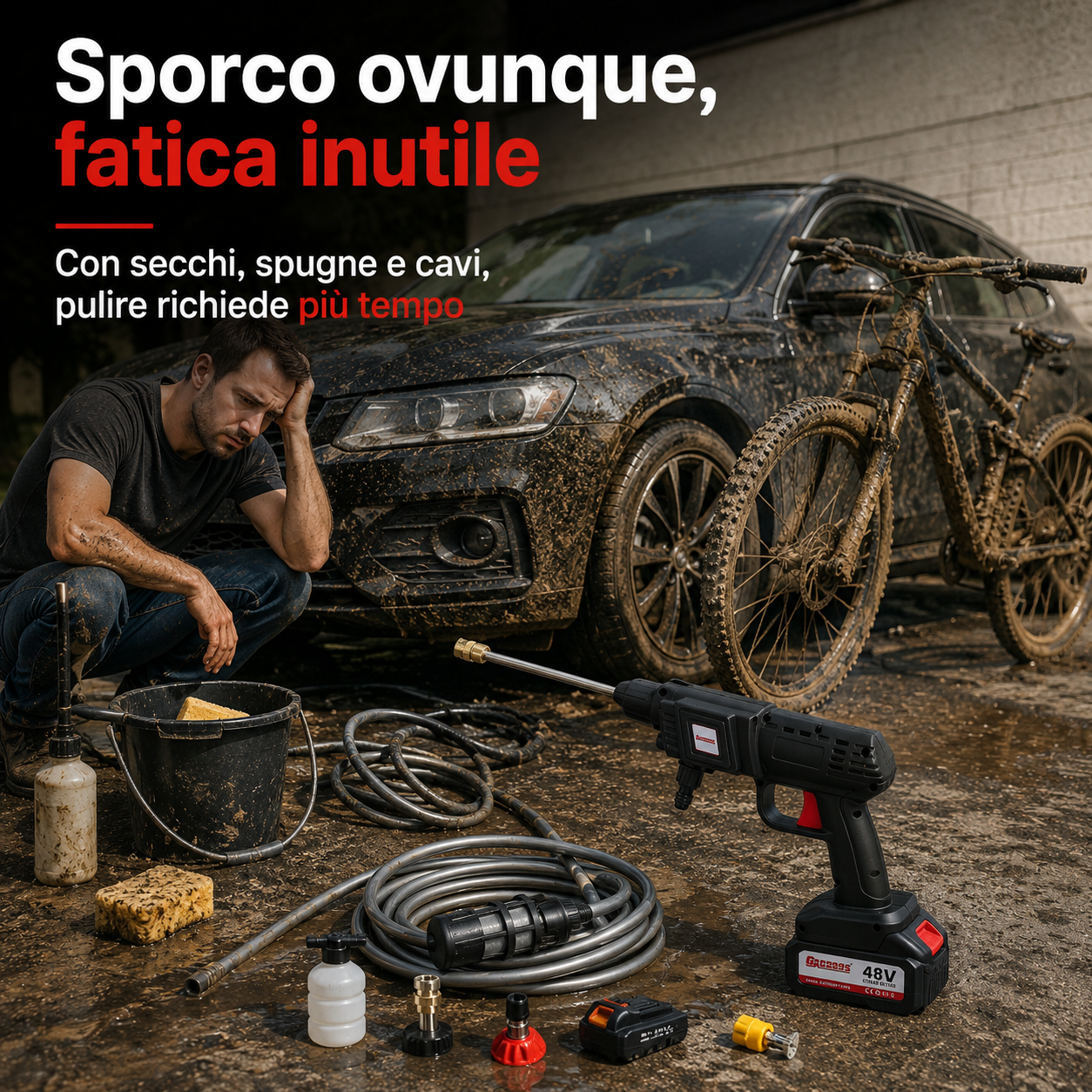 HydroJet™ – Idropulitrice Portatile Senza Fili