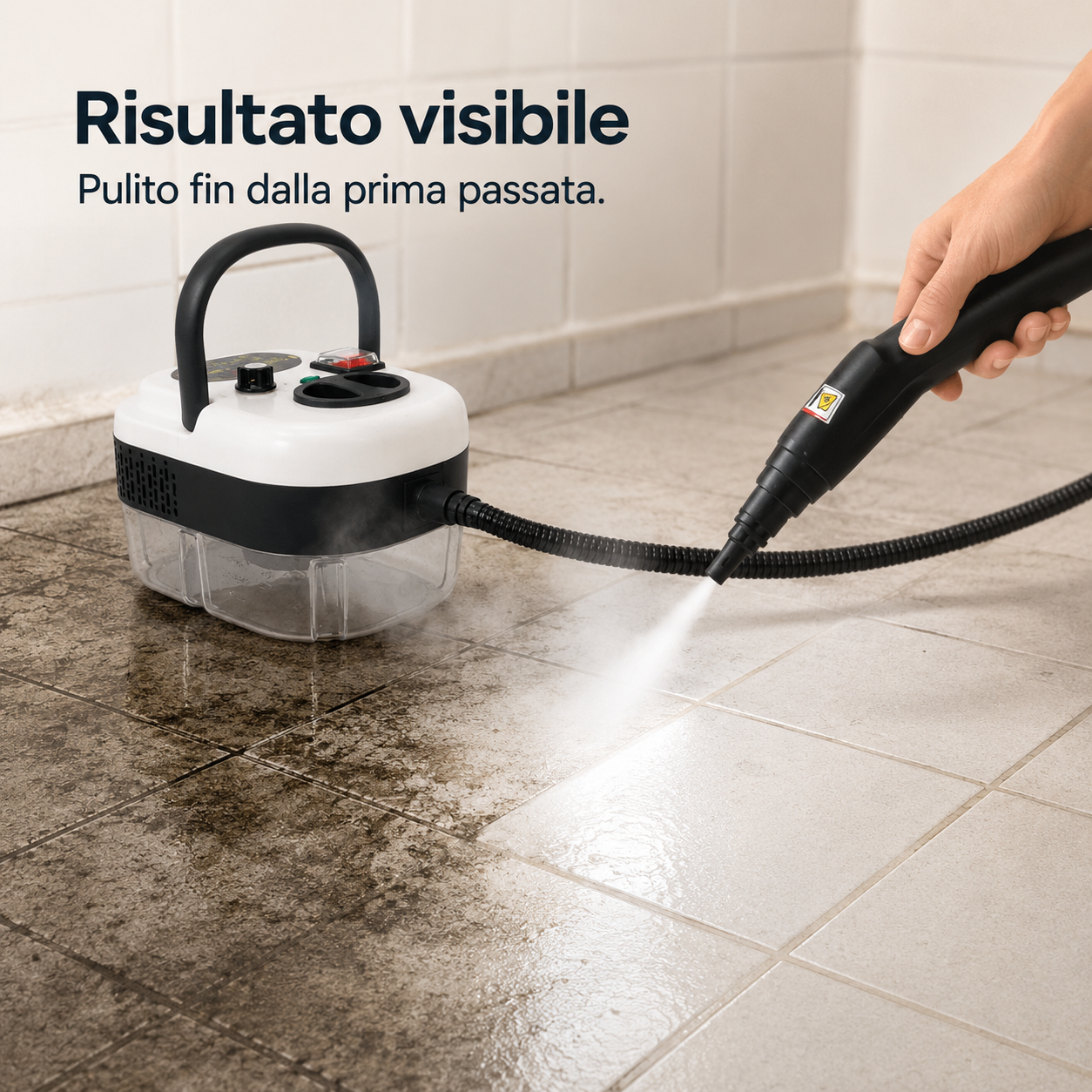 HydroJet™ VapoClean – Pulitore a Vapore Portatile Multiuso