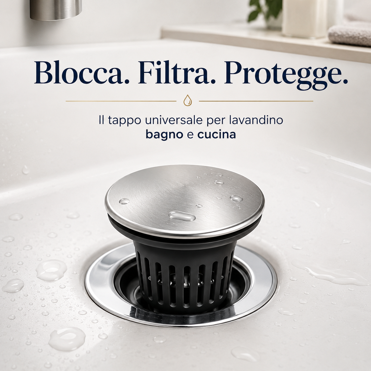 Tappo Lavandino Universale