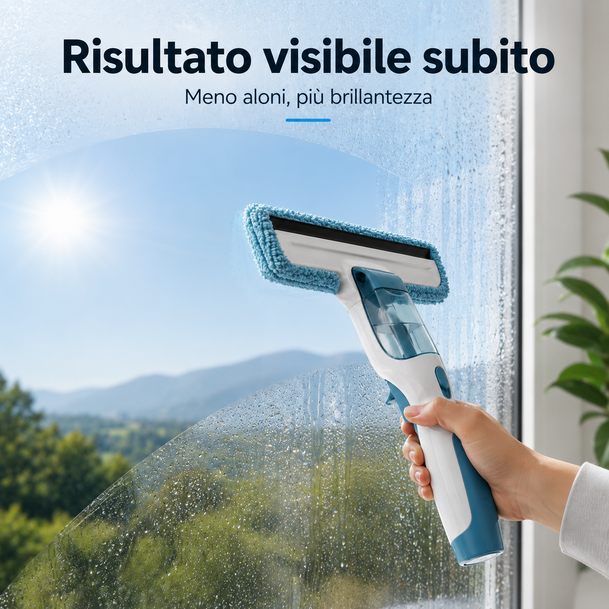 Strumento per la Pulizia delle Finestre 3 in 1