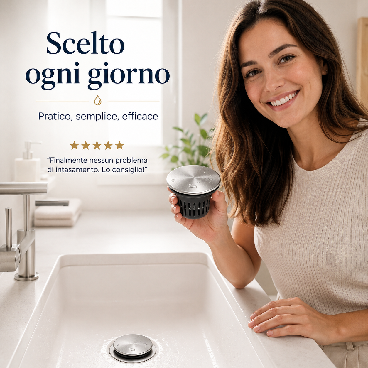 Tappo Lavandino Universale